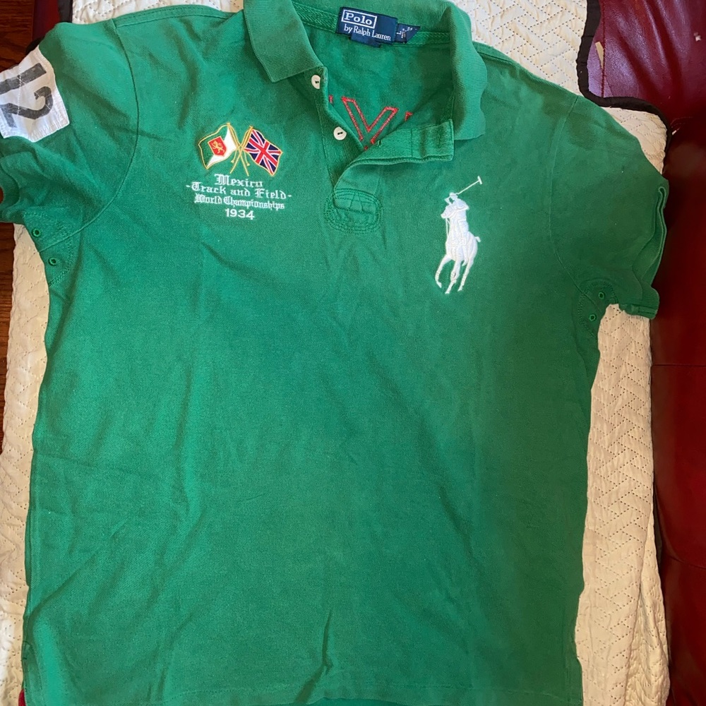 Vintage Polo Ralph Lauren Mexico Green polo shirt